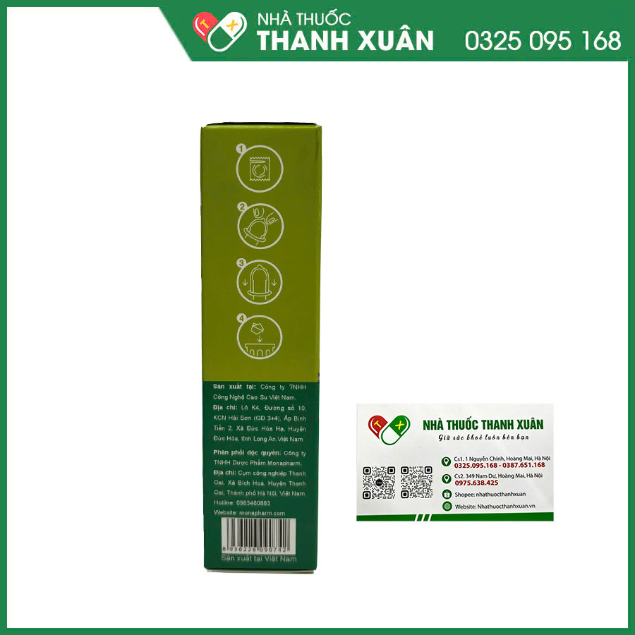 Bao cao su siêu mỏng HUPAVIR giúp tránh thai và ngừa các bệnh lây qua đường tình dục
